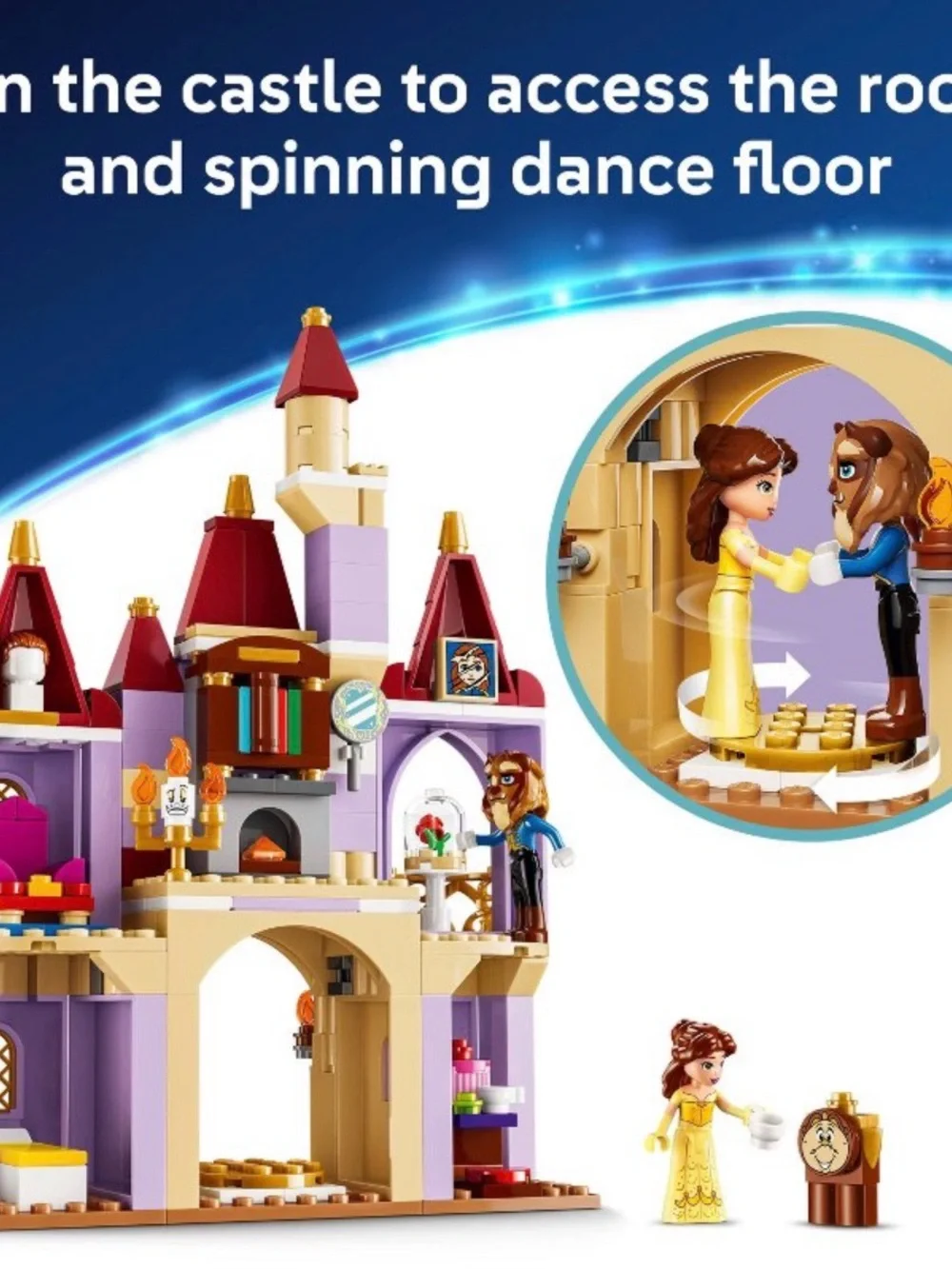 NWT Disney Princess Belle & the Beast’s Enchanted Castle 43289